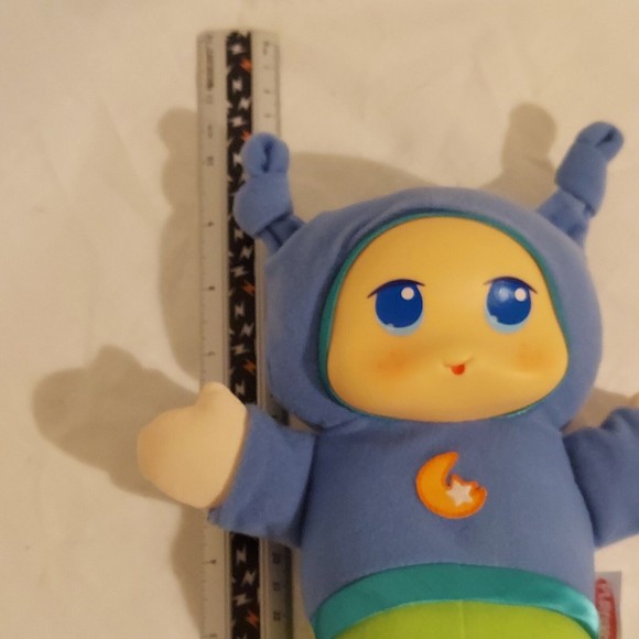 Baby Lullaby Glow Worm Playskool 2009 Blue Shirt Moon Star Music Light Works - Picture 6 of 16